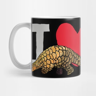 I Love Pangolins Mug